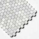 Carrara T Honed Hexagon 1x1 Marble Mosaics 11 1/2x12 1/4