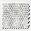 Carrara T Honed Hexagon 1x1 Marble Mosaics 11 1/2x12 1/4
