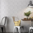 Carrara T Polished Herringbone Marble Mosaics 12 1/8x13 3/8