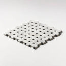 Carrara T Polished Basket Weave Marble Mosaics 12x12
