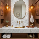 Carrara T Rock Face 1x2 Marble Mosaics 12 5/8x12 5/8