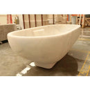 Bianco Carrara White Marble Bathtub Hand Carved Sculptural Luxury Spa 30 x 70 x 20