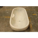 Bianco Carrara White Marble Bathtub Hand Carved Sculptural Luxury Spa 30 x 70 x 20