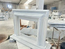 Carrara White Marble Hand-carved Fireplace - Polished 14x67x69