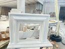 Carrara White Marble Hand-carved Fireplace - Polished 14x67x69