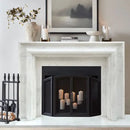 Carrara White Marble Hand-carved Fireplace - Polished 14x67x69