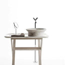 GMStone 20 Round Black And White Vein Marble Vessel Sink