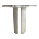 Carrara White Marble End Table with Marble Legs Polished 18x22