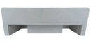 Carrara White Natural Stone Wall Mount Bathroom Sink With Backsplash 18X36