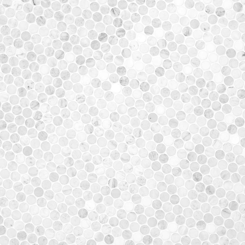 MSI Carrara White Round Pattern Honed, photo 2 of 6
