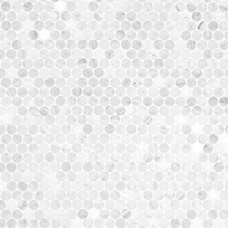 MSI Carrara White Round Pattern Honed, photo 4 of 6