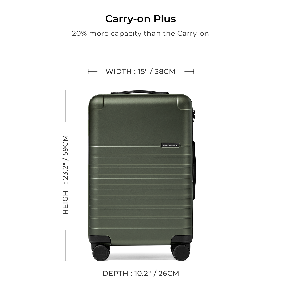 Essential Collection Suitcase Dark Olive Metallic, photo 7 of 32