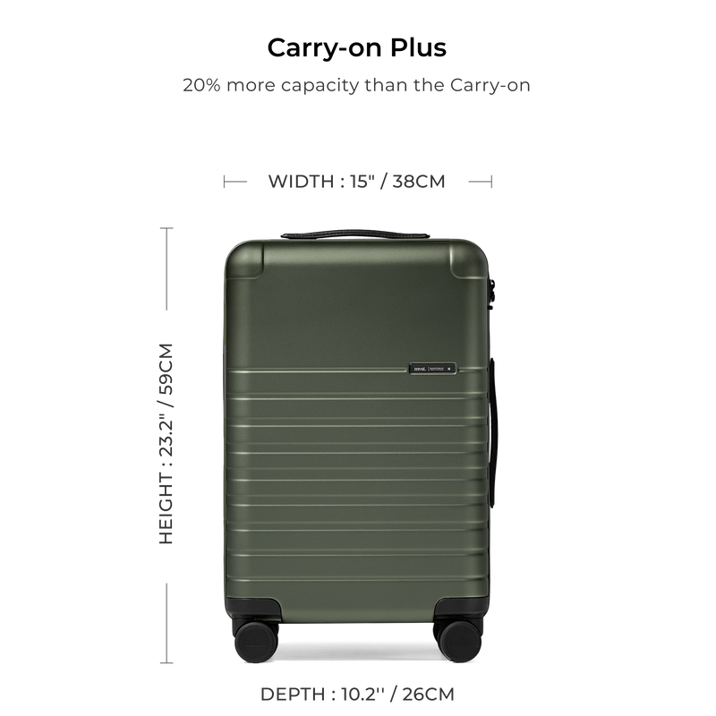 Essential Collection Suitcase Dark Olive Metallic