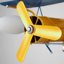 GobekUsa Cartoon Aircraft Ceiling Fan Light for Modern Children's Bedroom