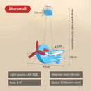 GobekUsa Cartoon Airplane Kids Room Chandelier - Creative Boys Bedroom Pendant Light