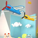 GobekUsa Cartoon Airplane Kids Room Chandelier - Creative Boys Bedroom Pendant Light