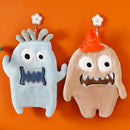 Cartoon animal coral velvet monster hand towel set kitchen decor by Decorbites