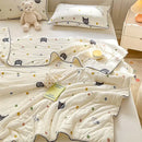 GobekUsa Kids' Summer Quilt: High-End Knitted Fabric, Super Soft & Breathable Comforter