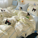 GobekUsa Cartoon Print Quilt Cover Set for King Queen Beds - All Seasons Comfort