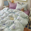 GobekUsa Cartoon Print Quilt Cover Set for King Queen Beds - All Seasons Comfort
