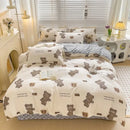 GobekUsa Cartoon Animal Print Bedding Set with Duvet Cover, Sheet & Pillowcases