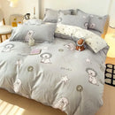 GobekUsa Cartoon Animal Print Bedding Set with Duvet Cover, Sheet & Pillowcases