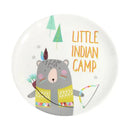 Cartoon animal white snack plate set dining room bone snack plate by Decorbites
