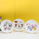 Cartoon animal white snack plate set dining room bone snack plate by Decorbites