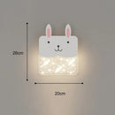 GobekUsa Kids' Room Cartoon Wall Lamp: Cute LED Lighting for Bedroom, Aisle, Bedside