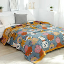 GobekUsa Cartoon Boho Bedspread - 100% Soft Cotton Double-Sided Woven Blanket