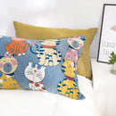 GobekUsa Cartoon Boho Bedspread - 100% Soft Cotton Double-Sided Woven Blanket