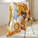 Cartoon cat and dog cotton gauze bath towel for bathroom by Decorbites