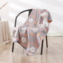 Cartoon cat and rabbit cotton gauze bath towel for bedroom and nursery by Decorbites