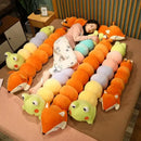 GobekUsa Cartoon Caterpillar Long Body Pillow for Side Sleeping and Pregnancy Support