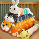 GobekUsa Cartoon Caterpillar Long Body Pillow for Side Sleeping and Pregnancy Support