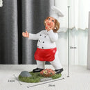 GobekUsa Cartoon Chef Resin Wine Rack Storage Holder Kitchen Home Decor Figure sculptured host rack