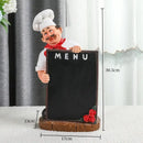 GobekUsa Cartoon Chef Resin Wine Rack Storage Holder Kitchen Home Decor Figure sculptured host rack