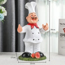 GobekUsa Cartoon Chef Resin Wine Rack Storage Holder Kitchen Home Decor Figure sculptured host rack