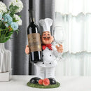 GobekUsa Cartoon Chef Resin Wine Rack Storage Holder Kitchen Home Decor Figure sculptured host rack