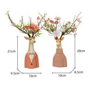 GobekUsa Cartoon Deer Vase Resin Handicraft, Home Decoration, Animal Sculpture
