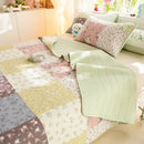 GobekUsa Cartoon Print Foldable Bed Cover Set | Cotton Quilted Cushion Mat