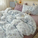 GobekUsa Cartoon Pattern Cotton Fitted Sheet Set – Soft & Cozy Bedding for Adults & Kids