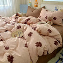 GobekUsa Cartoon Pattern Cotton Fitted Sheet Set – Soft & Cozy Bedding for Adults & Kids