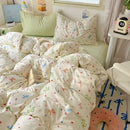 GobekUsa Cartoon Pattern Cotton Fitted Sheet Set – Soft & Cozy Bedding for Adults & Kids