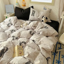 GobekUsa Cartoon Pattern Cotton Fitted Sheet Set – Soft & Cozy Bedding for Adults & Kids
