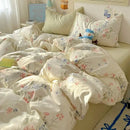 GobekUsa Cartoon Pattern Cotton Fitted Sheet Set – Soft & Cozy Bedding for Adults & Kids