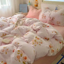 GobekUsa Cartoon Pattern Cotton Fitted Sheet Set – Soft & Cozy Bedding for Adults & Kids