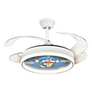GobekUsa Dimmable Smart Home LED Ceiling Fan Light with Remote Control