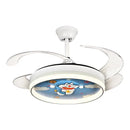 GobekUsa Dimmable Smart Home LED Ceiling Fan Light with Remote Control