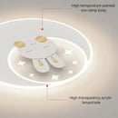 GobekUsa Cartoon Elephant Rabbit Ceiling Light for Kid's Room